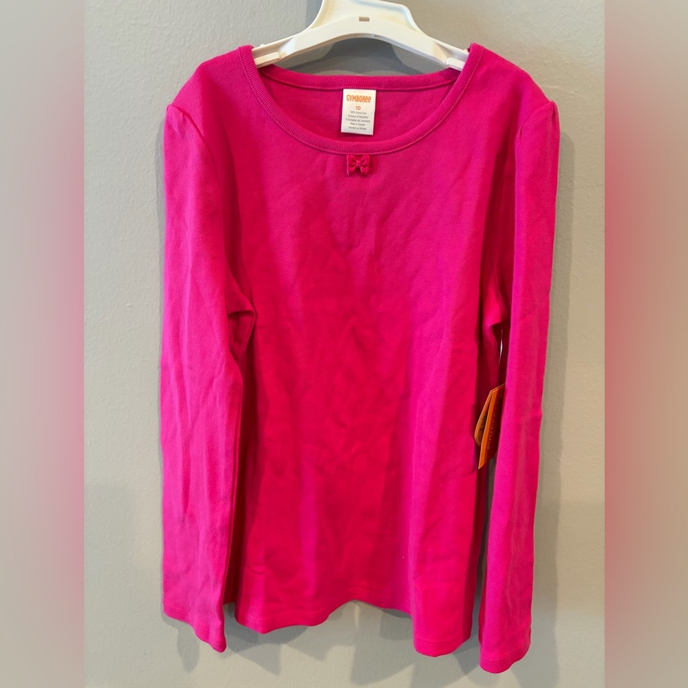 Bright Pink Long Sleeve Uniform Top